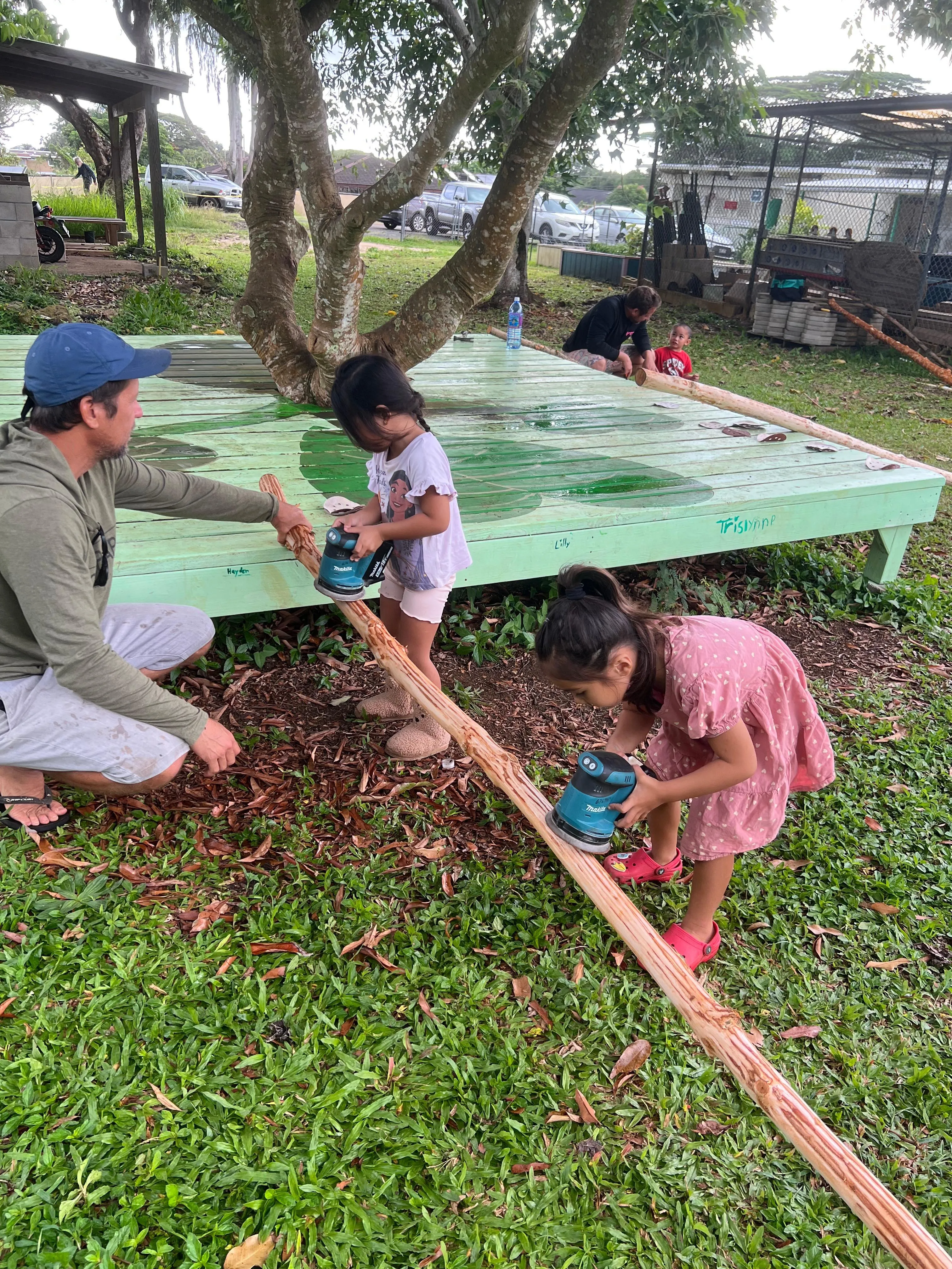 Hana noʻeau in the kapa practice, visual