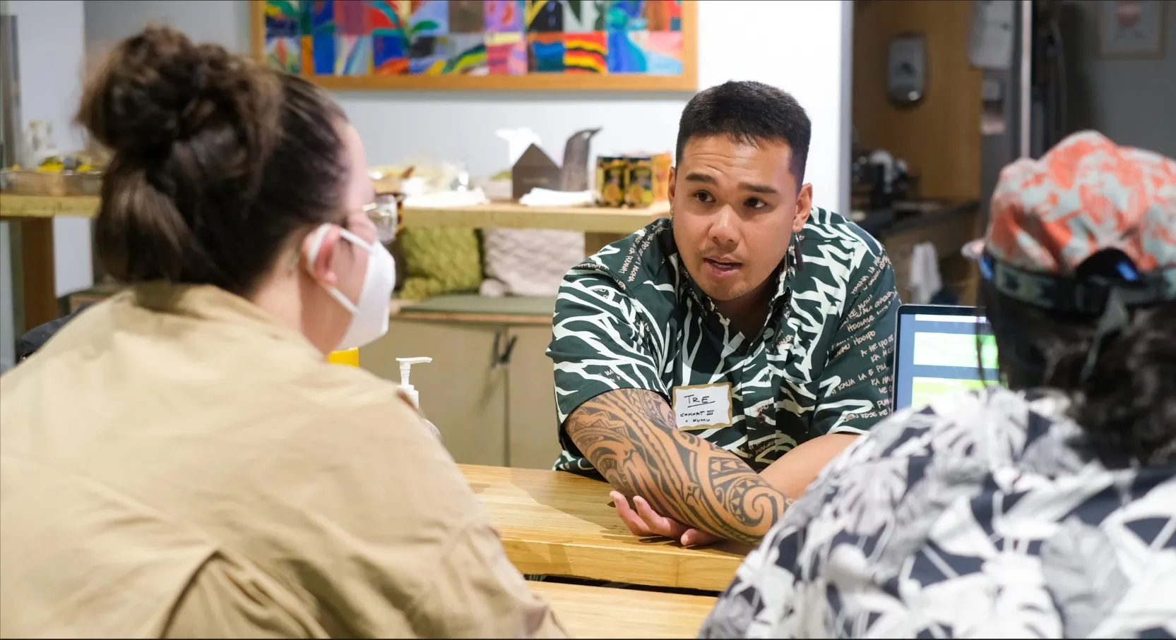 Tre Zamora in a community design session
